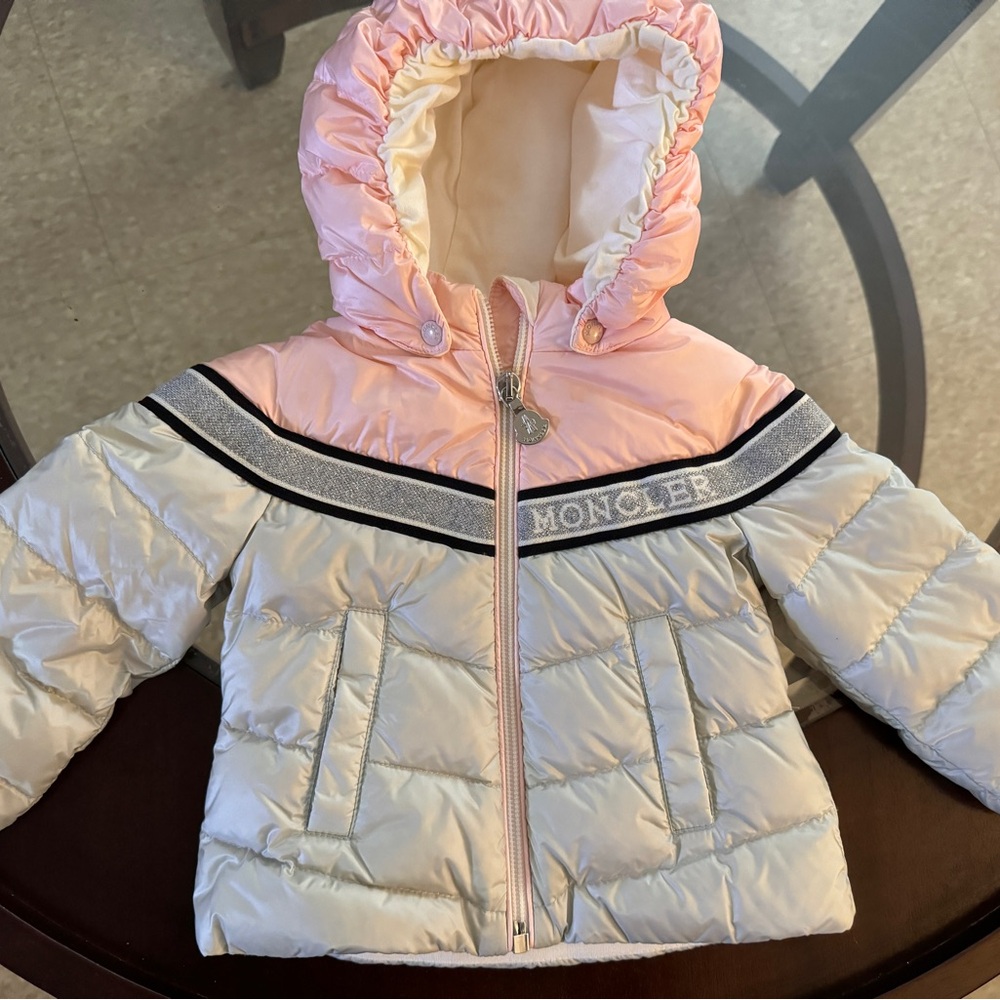 Babygirl 9-12 months Pink Moncler Coat